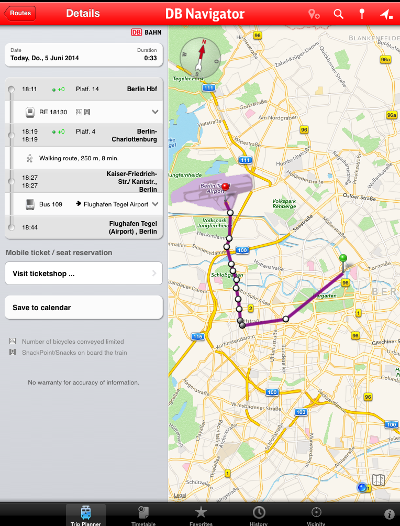 EApri55 ドイツ旅行に必ず役立つ！列車の時刻を調べるアプリが便利！